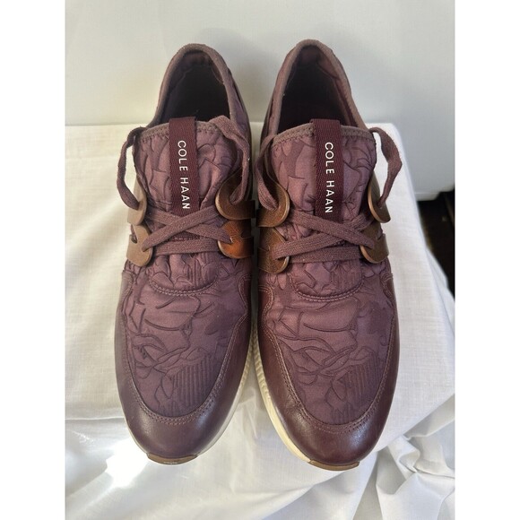 Cole Haan Shoes Women 10B 2.0 StudioGrand Purple Floral Trainer Sneaker W04208 - Picture 4 of 16